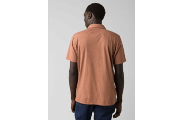 Image of prAna Polo - Mens, Russet Stripe, Large, M11181339-RUST-L