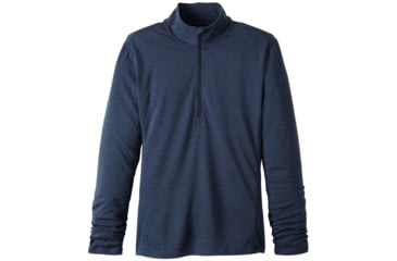 Image of prAna Porter 1/4 Zip Tee - Men's -Blue Ridge-Large