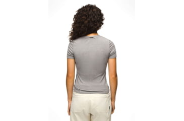 Image of prAna Foundation Rib Tee - Womens, Heather Grey, Extra Small, 1970821-020-XS