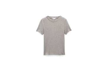 Image of prAna Foundation Rib Tee - Womens, Heather Grey, Extra Small, 1970821-020-XS