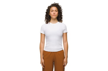 Image of prAna Foundation Rib Tee - Womens, White, XS, 1970821-100-XS