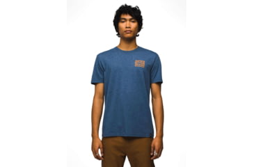 Image of prAna Graphic SS Tee - Mens, Denim Heather, M, 1973501-403-ST-M