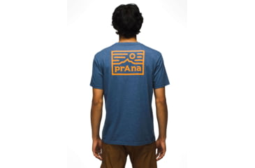 Image of prAna Graphic SS Tee - Mens, Denim Heather, M, 1973501-403-ST-M