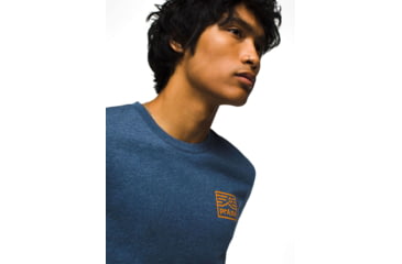 Image of prAna Graphic SS Tee - Mens, Denim Heather, M, 1973501-403-ST-M