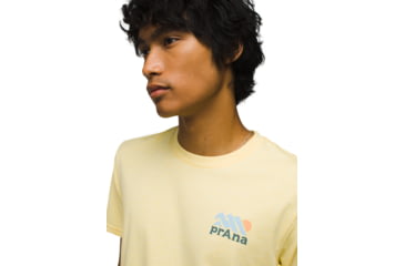 Image of prAna Graphic SS Tee - Mens, Maize Heather Range, S, 1973501-700-ST-S