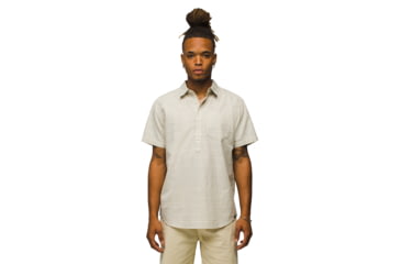 Image of prAna Groveland Popover - Mens, Chalk, S, 2057291-100-ST-S