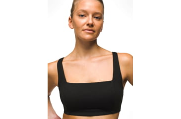 Image of prAna Heavana Hot Spell Bra - Womens, Black Heather, XL, 2066821-004-XL
