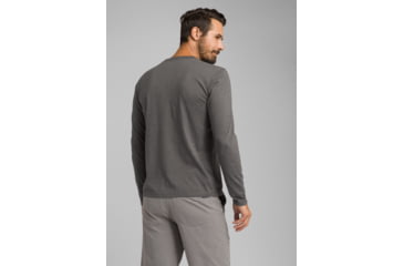 Image of Prana Long Sleeve Crew T-Shirt, Charcoal Heather, Small, M23181469-CCHT-S