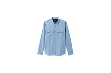 Image of prAna Lost Sol Long Sleeve Shirt Standard Fit - Mens, Chambray Heather, S, 1972361-401-ST-S