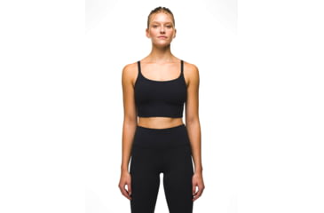 Image of prAna Luxara Bralette - Womens, Charcoal Linea, L, 2045491-020-L