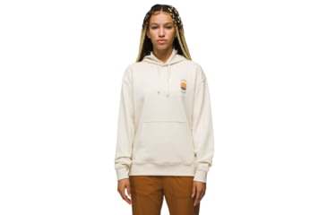Image of prAna Organic Graphic Hoodie - Womens, Canvas Luna, XL, 1967741-251-XL