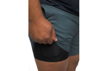 Image of prAna Peak To Pavement Lined Shorts - Mens, Grey Blue, L, 1972641-401-06-L