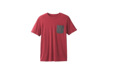 Image of prAna Pocket Mens, Crimson Heather, X-Large, M1POCK316-CMHT-XL