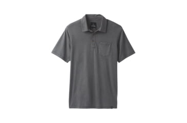 Image of prAna Polo - Men's, Charcoal Heather, Medium, M11181339-CCHT-M