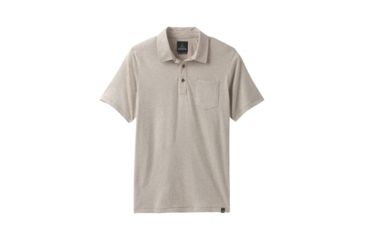 Image of prAna Polo T-Shirt - Men's, Dark Khaki Heather, X-Large, M11181339-DKHT-XL