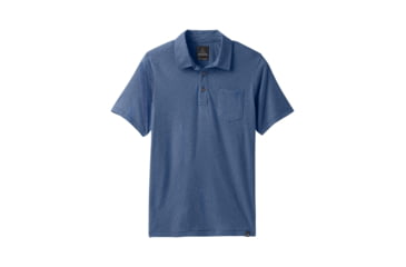 Image of prAna Polo - Men's, Denim Heather, Large, M11181339-DEHT-L