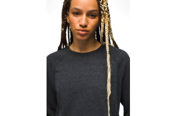 Image of prAna prAna Cozy Up Sweatshirt - Womens, Charcoal Heather, XS, 1967291-022-XS