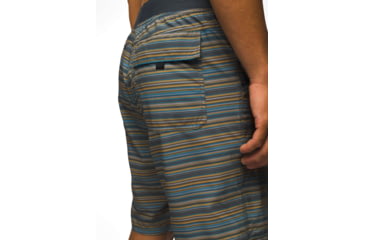 Image of prAna Super Mojo II Shorts - Mens, Flint Clean Stripe, XS, 1963781-024-10-XS