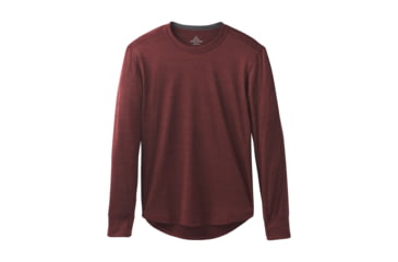 Image of prAna Pratt Long Sleeve Crew - Mens, Mulled Wine, XXLarge, M21181410-MUWI-XXL