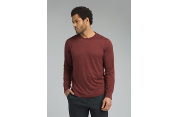 Image of prAna Pratt Long Sleeve Crew - Men's, Mulled Wine, XXLarge, M21181410-MUWI-XXL