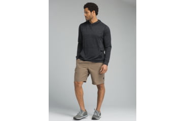 Image of prAna Pratt Long Sleeve Hoodie - Mens, Black, Medium, M23180485-BLK-M