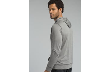 Image of prAna Pratt Long Sleeve Hoodie - Mens, Gravel, Large, M23180485-GRA-L