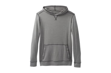 Image of prAna Pratt Long Sleeve Hoodie - Mens, Gravel, Large, M23180485-GRA-L
