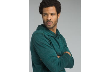 Image of prAna Pratt Long Sleeve Hoodie - Mens, Highland Green, Small, M23180485-HLGR-S