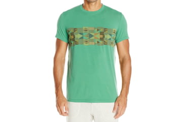 Image of prAna Printed Ridge Tech T-Shirt - Men's -Dusty Pine Geode-Medium