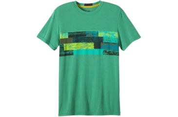 Image of prAna Printed Ridge Tech T-Shirt - Men's -Dusty Pine-Small