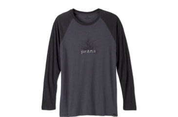 Image of prAna Radiant Heathered Raglan Shirt - Men's -Charcoal-Medium