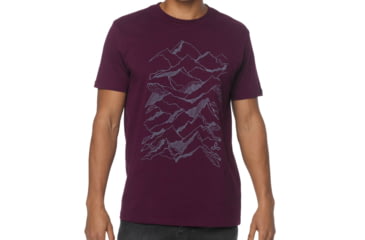 Image of Range T-Shirt - Mens-Black Plum-X-Large