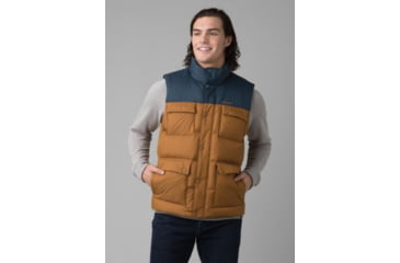 Image of prAna Red Slate Vest, Dark Sky Colorblock, Extra Large, 1969581-400-XL
