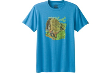 Image of prAna Redlands Slim Short Sleeve T-Shirt - Men's-Vortex Blue-Small