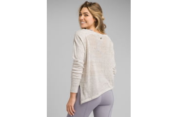 Image of prAna Rosabella Sweater - Womens, White Heather, Medium, W23190913-WTHT-M