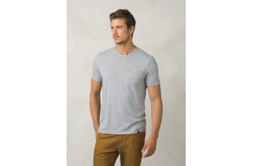 Image of prAna Ryann Short Sleeve Crew Shirt - Men's, Coal, 2XL M11181318-COAL-XXL