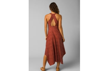 Image of prAna Saxon Dress - Womens, Rust Floret, Medium, 1970651-602-M