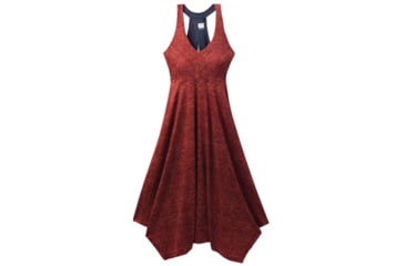 Image of prAna Saxon Dress - Womens, Rust Floret, Medium, 1970651-602-M