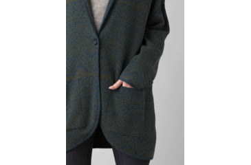 Image of prAna Sevie Cardigan - Women's, Extra Small, Dark Sky Intarsia, 1967181-400-XS