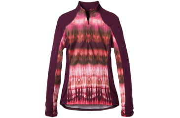 Image of prAna Sierra 1/4 Zip Shirt - Women's -Black Plum-Medium
