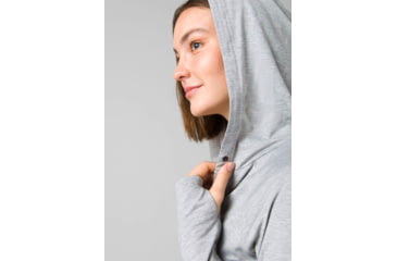 Image of prAna Sol Searcher Hoodie - Womens, Heather Grey, Large, 1971551-020-L
