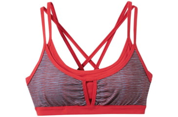 Image of prAna Soleil Bra - Women's-Red Ziggie-Small