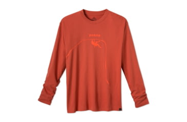 Image of prAna Solo Long Sleeve T - Men's-Indian Red-Small