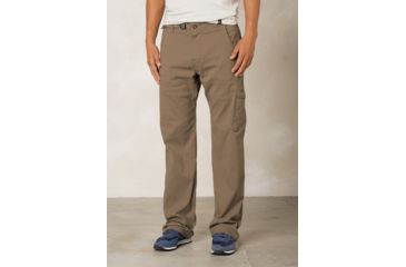 Image of Prana Stretch Zion Pants - Men's-Dark Khaki-Regular Inseam-34 Waist