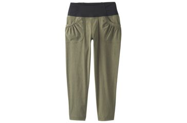 Image of prAna Summit Capri - Womens, Cargo Green Heather, Medium, W41190932 -319-M