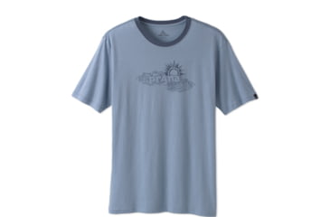 Image of prAna Sun Heathered Tee - Men's-Light Blue-Small