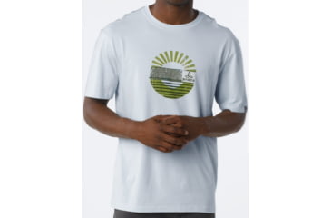 Image of prAna Sunrise Short Sleeve Shirt - Men's -Light Blue-Medium