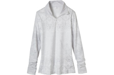 Image of prAna Tatiana 1/2 Zip Shirt - Women's-White-Small