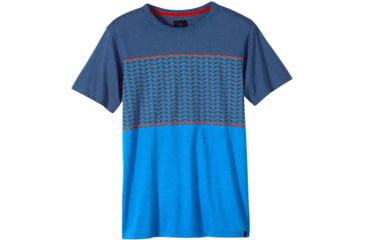 Image of prAna Throttle Colorblocked Crew T-Shirt - Men's -Nautical-Large