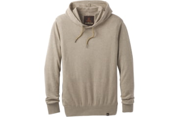 Image of prAna Throw-On Hooded Sweater - Men's -Dark Khaki-Large